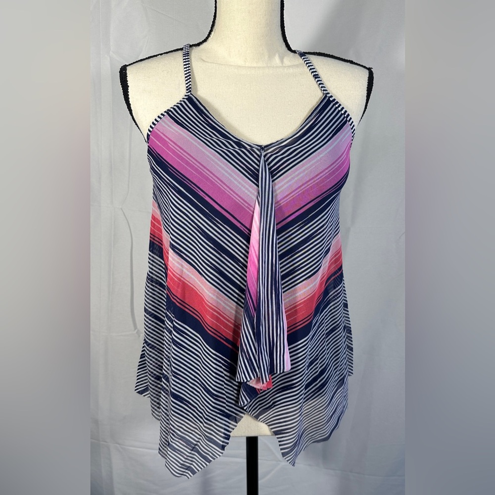 Beach House Navy Blue Tankini Swim‎ Swimsuit